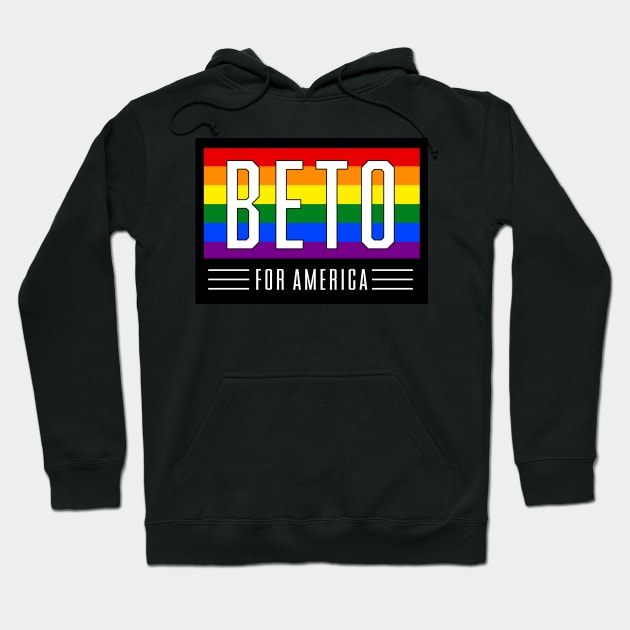 Beto For America | Texas Governor 2022 | Beto O'Rourke LGBT Gay Pride T-Shirt Hoodie by BlueWaveTshirts